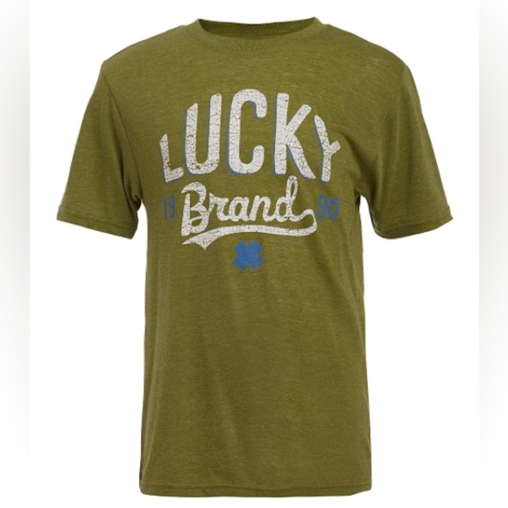 NWT | Lucky Brand | Loden Heather Green Crewneck Tee - Boys | size 10/12